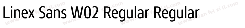 Linex Sans W02 Regular Regular字体转换